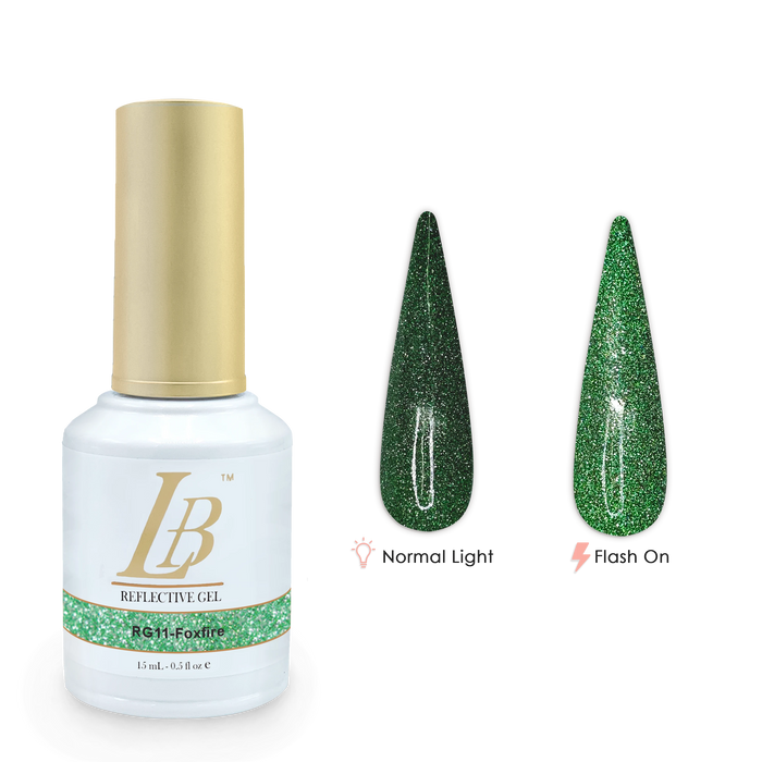 iGel LB Reflective Gel Polish, RG11, Foxfire, 0.6oz