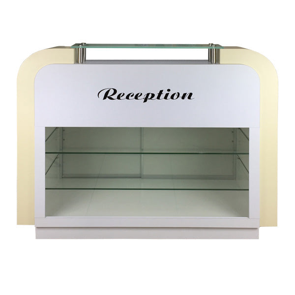SPA Reception Desk, White/Beige, C-39 (NOT Included Shipping Charge)