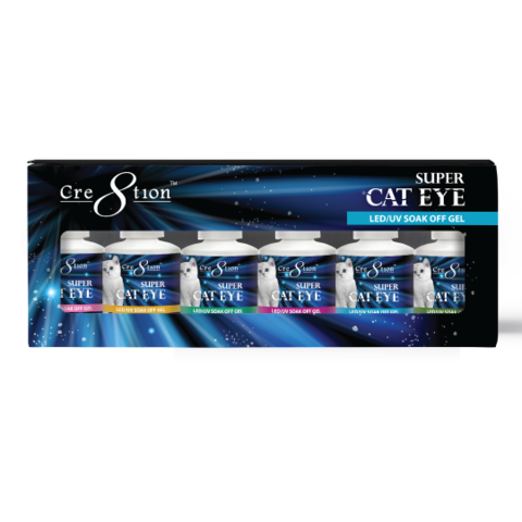Cre8tion Super Cat Eye Gel Polish, 0916-1008, 0.5oz, SC01 KK1129