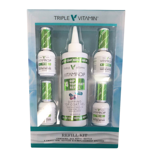 Triple Vitamin Refill Kit, 04, TOP COAT,  8oz, 51466 (Packing: 8 kits/case) OK0826VD