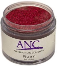 ANC Dipping Powder, 2OP043, Ruby Glitter, 2oz, 805123 KK