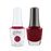 Gelish Gel Polish & Morgan Taylor Nail Lacquer, Ruby Two-Shoes, 0.5oz, 1110189 + 50189
