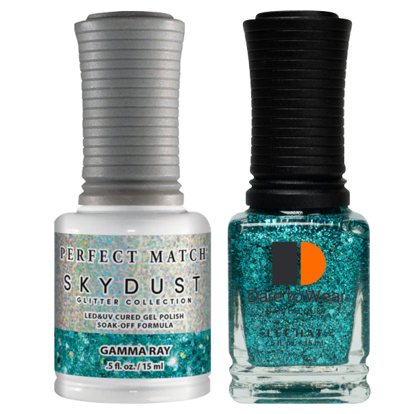 LeChat Perfect Match Nail Lacquer And Gel Polish, SKY DUST Collection, SD01, Gamma Ray, 0.5oz