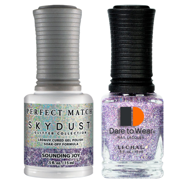 LeChat Perfect Match Nail Lacquer And Gel Polish, SKY DUST Collection, SD13, Sounding Joy, 0.5oz