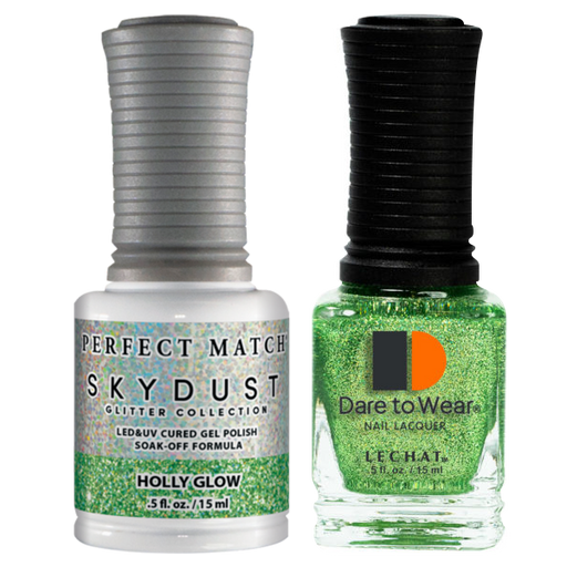 LeChat Perfect Match Nail Lacquer And Gel Polish, SKY DUST Collection, SD17, Holly Glow, 0.5oz