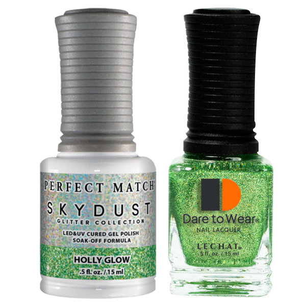 LeChat Perfect Match Nail Lacquer And Gel Polish, SKY DUST Collection, SD17, Holly Glow, 0.5oz