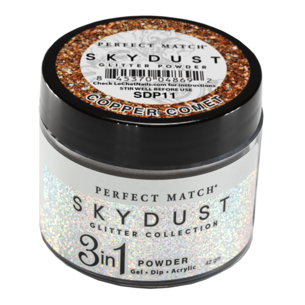 LeChat Perfect Match Dipping Powder, SKY DUST Collection, SD11, Copper Comet, 2oz