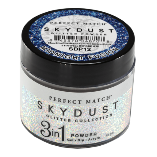LeChat Perfect Match Dipping Powder, SKY DUST Collection, SD12, Midnight Fusion, 2oz