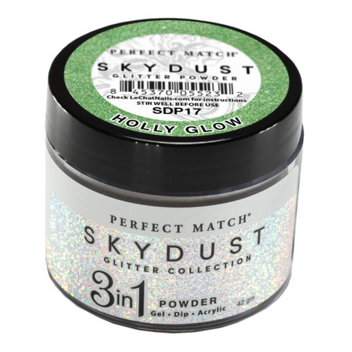 LeChat Perfect Match Dipping Powder, SKY DUST Collection, SD17, Holly Glow, 2oz