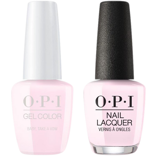 OPI GelColor And Nail Lacquer, Always Bare For You Collection, SH01, Baby, Take A Vow, 0.5oz OK1110