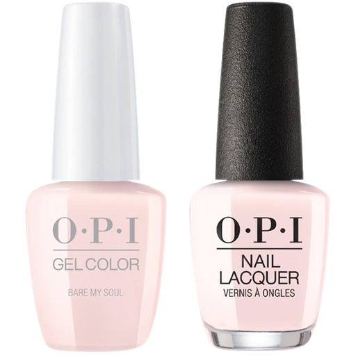 OPI GelColor And Nail Lacquer, Always Bare For You Collection, SH04, Bare My Soul, 0.5oz OK1110