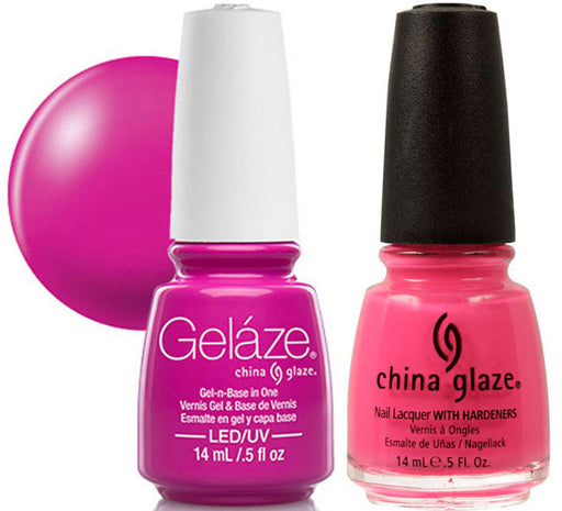 Gelaze Duo Gel, 83702, Shocking Pink, 0.5oz