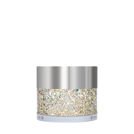 Kiara Sky Dipping Powder, Sprinkle On Glitter Collection, SP214, Golden Goddess, 1oz OK0213VD