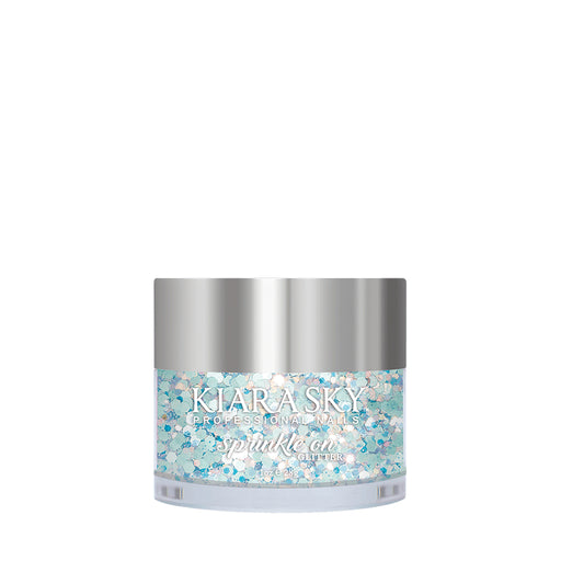 Kiara Sky Dipping Powder, Sprinkle On Glitter Collection, SP225, Ocean Breeze, 1oz OK0213VD