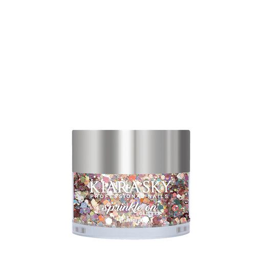 Kiara Sky Dipping Powder, Sprinkle On Glitter Collection, SP244, Boss B, 1oz OK0213VD
