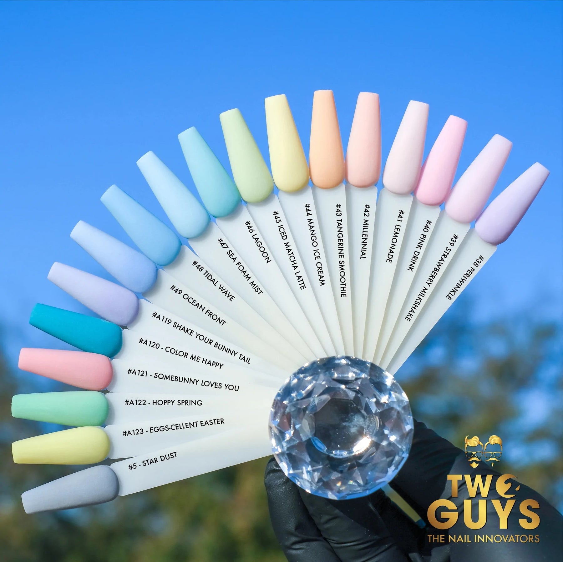 Two Guys Sample Tips, 08, Spring Pastel Collection, From 119 To 123