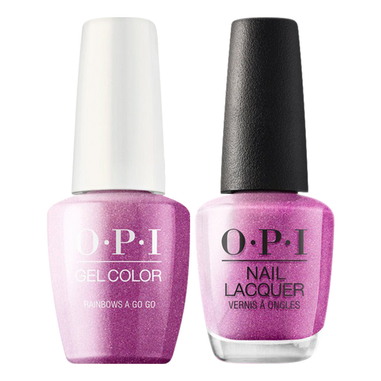 OPI Gelcolor And Nail Lacquer, Hidden Prism Collection 2020, SR04, Rainbows A Go Go, 0.5oz OK1017VD