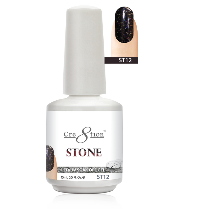 Cre8tion Stone Gel Polish, ST12, 0916-0738, 0.5oz KK0824