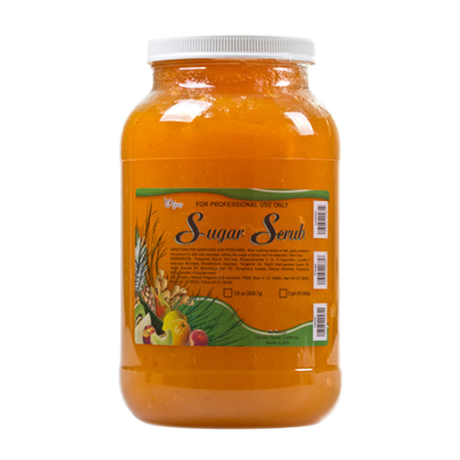 Be Beauty Spa Collection, Sugar Scrub, Orange, 1Gallon, CSC0006G1 KK0511