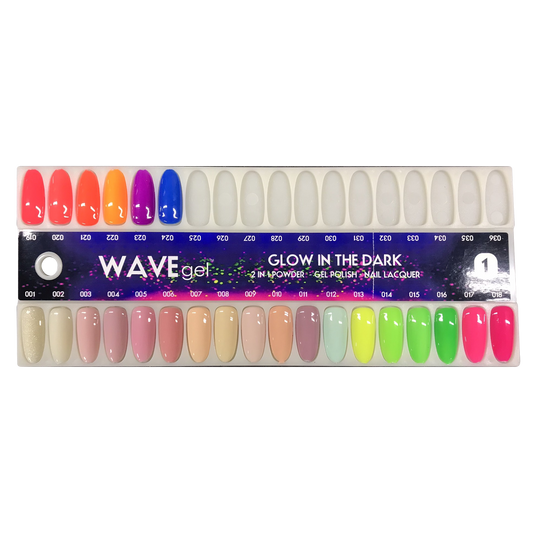 Wave Gel 4in1 Glow In The Dark, Sample Tips 24 Colors