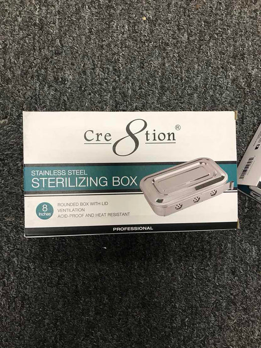 Cre8tion Stainless Steel Sterilizing Box, 03212 (Packing: 50 pcs/case)