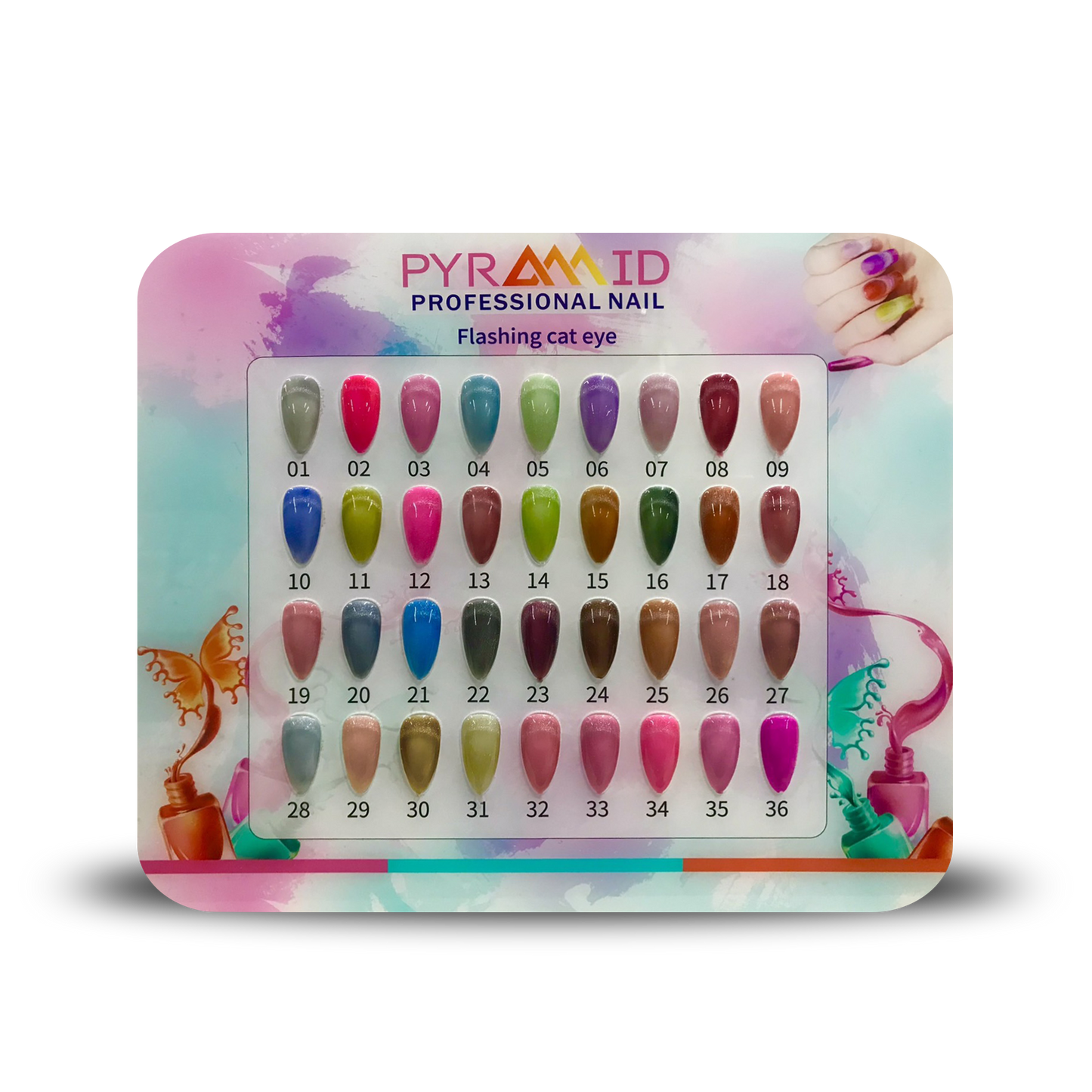 Pyramid Flashing Cat Eye Sample Display