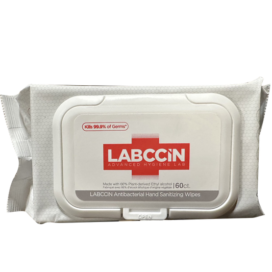 Labccin Alcohol Wipes Hand Sanitizing, 80wipes/bag (Packing: 40 packs/case)