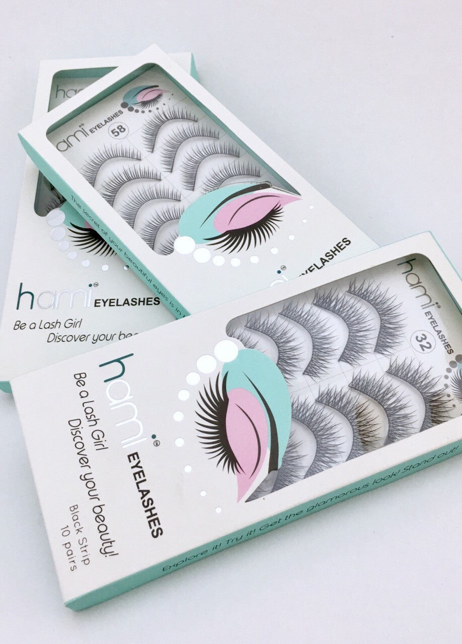 Hami False Strip Eyelashes Black, 04125 BB