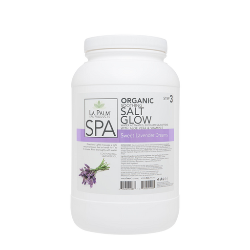 La Palm, Organic Soothing, Salt Glow, Sweet Lavender Dreams, 1Gal KK