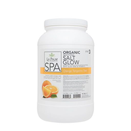 La Palm, Organic Soothing, Salt Glow, Orange Tangerine Zest, 1Gal KK