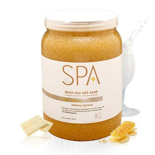 BCL SPA, Dead Sea Salt Soak Milk Honey w/White Chocolate, 64oz