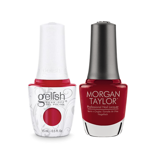 Gelish Gel Polish & Morgan Taylor Nail Lacquer, Scandalous, 0.5oz, 1110144 + 50144 KK0907