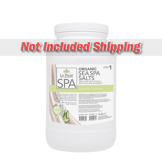 La Palm, Organic Sea Spa Salts, Cucumber Cashmere, 1Gal KK