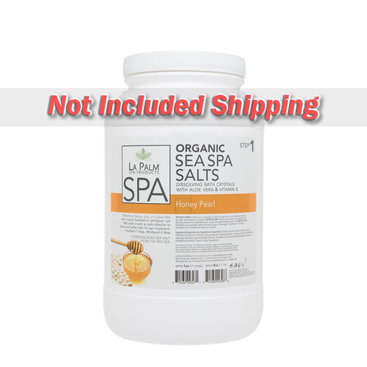 La Palm, Organic Sea Spa Salts, Honey Pearl, 1gal KK