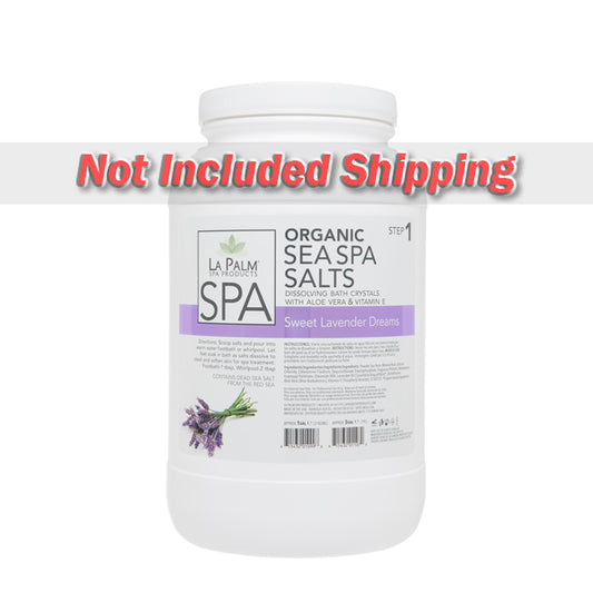 La Palm, Organic Sea Spa Salts, Sweet Lavender Dreams, 1gal KK