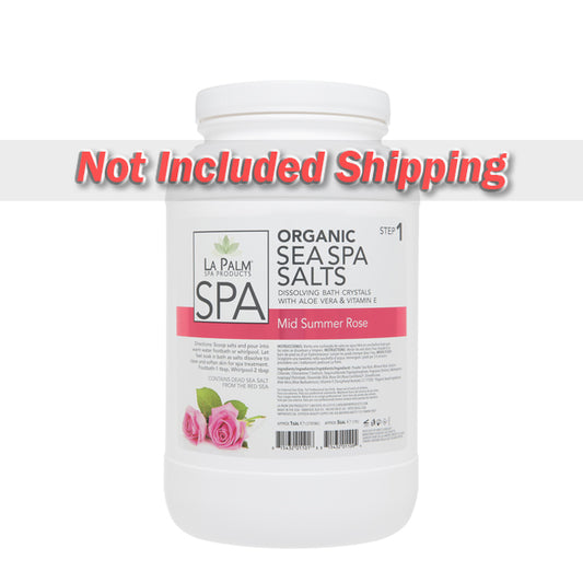 La Palm, Organic Sea Spa Salts, Mid Summer Rose, 1gal KK