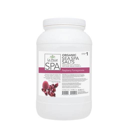 La Palm, Organic Sea Spa Salts, Raspberry Pomegranate, 1Gal KK