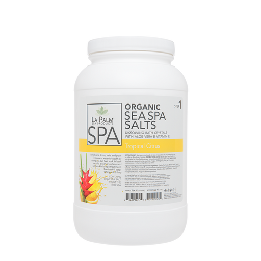 La Palm, Organic Sea Spa Salts, Tropical Citrus, 1Gal KK