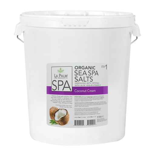 La Palm, Organic Sea Spa Salts, Coconut Cream, 5Gal KK