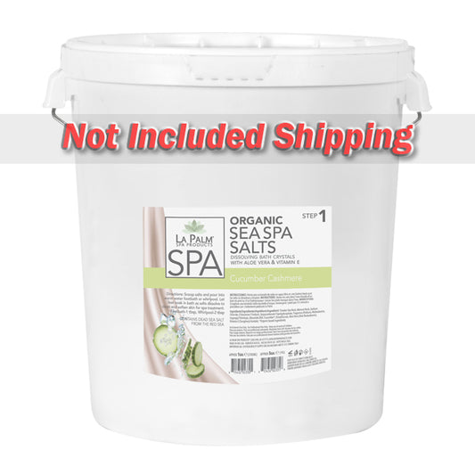 La Palm, Organic Sea Spa Salts, Cucumber Cashmere, 5Gal KK