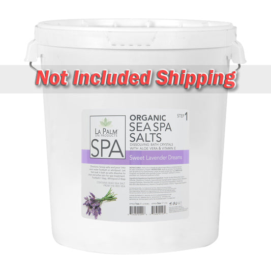 La Palm, Organic Sea Spa Salts, Sweet Lavender Dreams, 5gal, LP213, KK