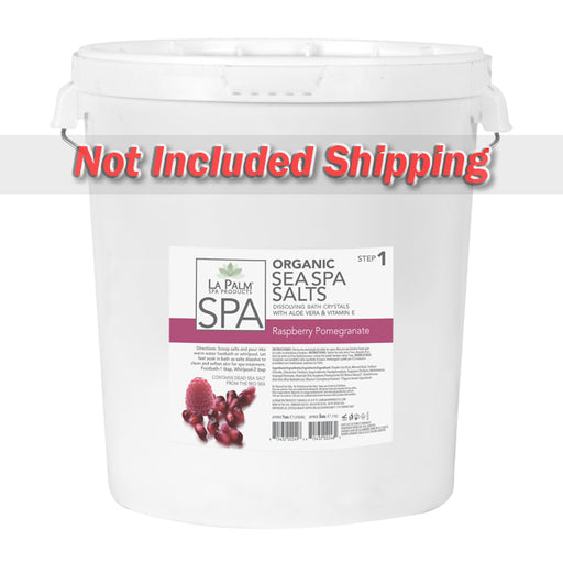 La Palm, Organic Sea Spa Salts, Raspberry Pomegranate, 5Gal KK