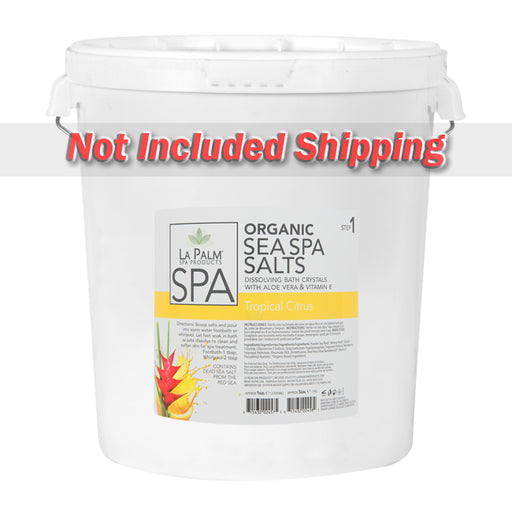 La Palm, Organic Sea Spa Salts, Tropical Citrus, 5Gal KK