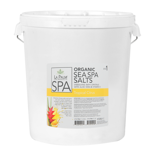La Palm, Organic Sea Spa Salts, Tropical Citrus, 5Gal KK