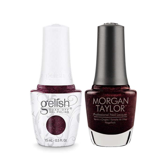 Gelish Gel Polish & Morgan Taylor Nail Lacquer, Seal The Deal, 0.5oz, 1110036 + 50036