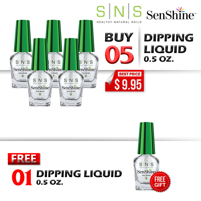 SNS Dipping Liquid, SENSHINE , 0.5oz, Buy 5 Get 1 Free