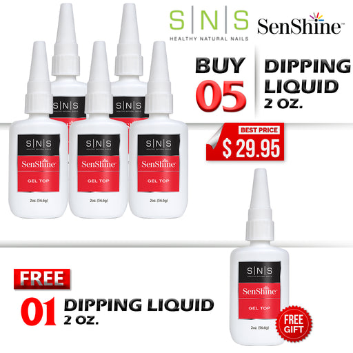 SNS Dipping Liquid, SENSHINE Refill, 2oz, Buy 5 Get 1 Free