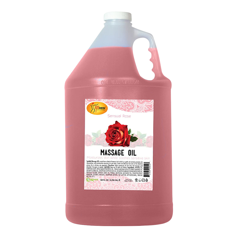 SpaRedi Massage Oil, Sensual Rose, 1Gal, 09050 OK0325MD