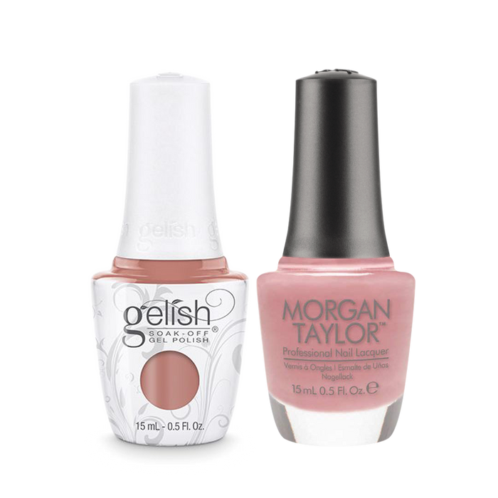 Gelish Gel Polish & Morgan Taylor Nail Lacquer 1, 1110928 + 3110928, She's My Beauty, 0.5oz KK1011