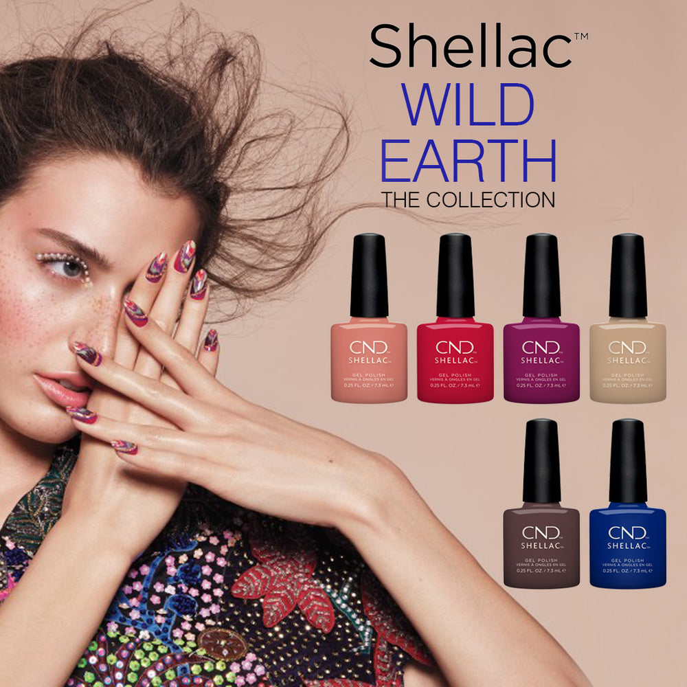 CND Shellac Gel Polish, Wild Earth Collection, Full line of 6 colors